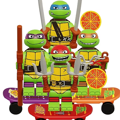 TMNT Mutant Mayhem Minifigure Set