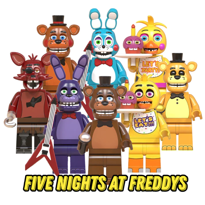 FNAF Game Animatronics Minifigure Set