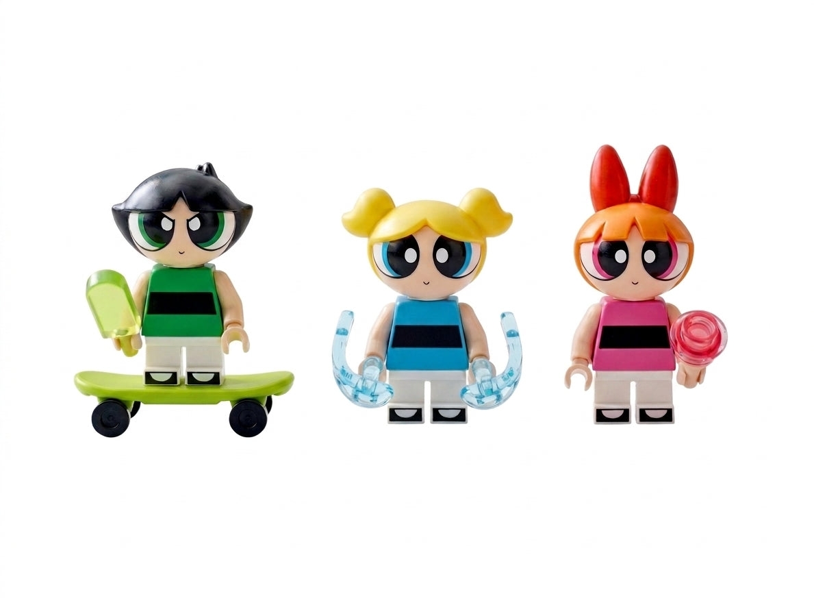 Set of 3 The Powerpuff Girls minifigure