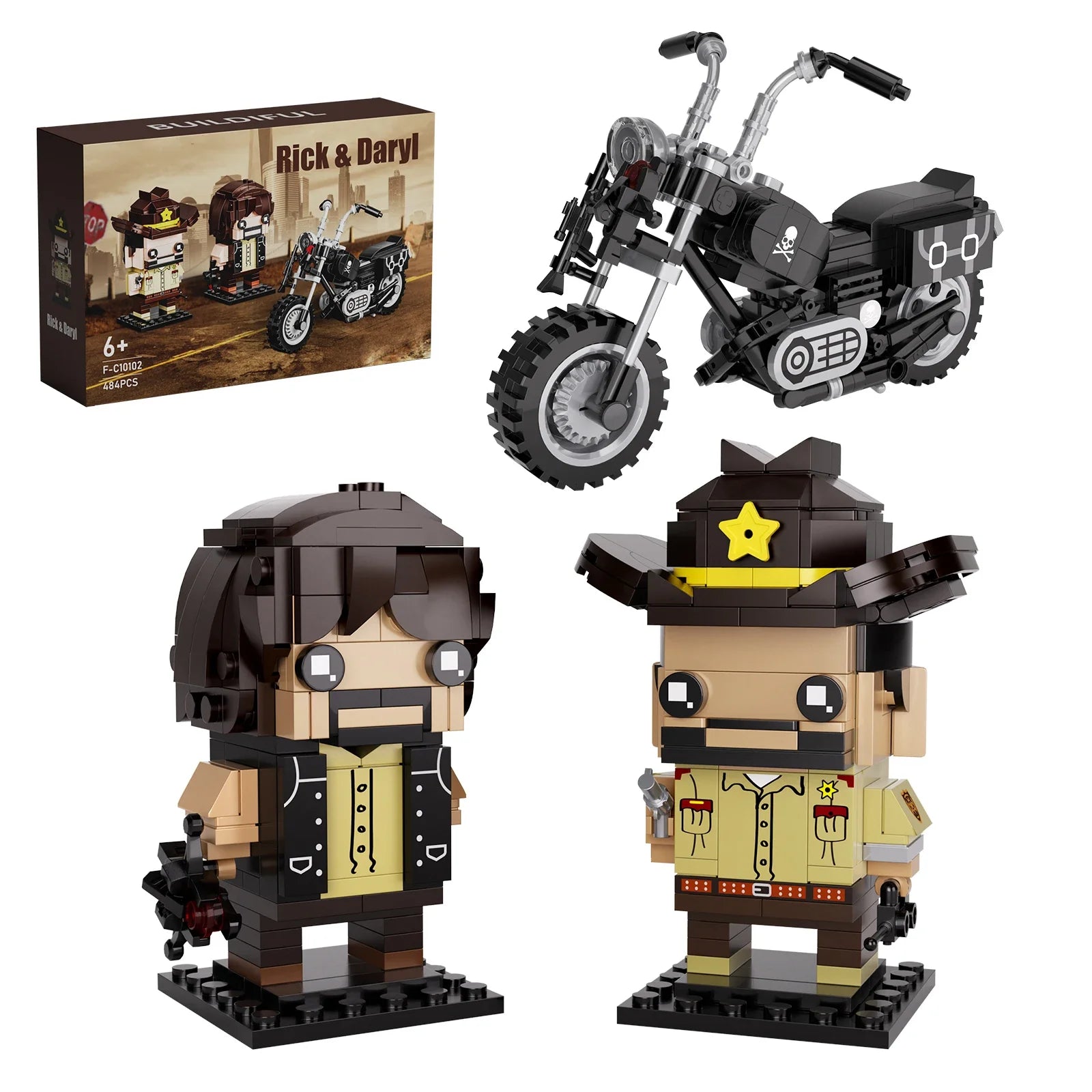Rick & Daryl Brickheadz