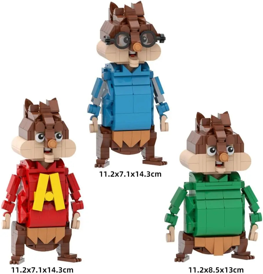 Chipmunk Building Block Set 3-in-1