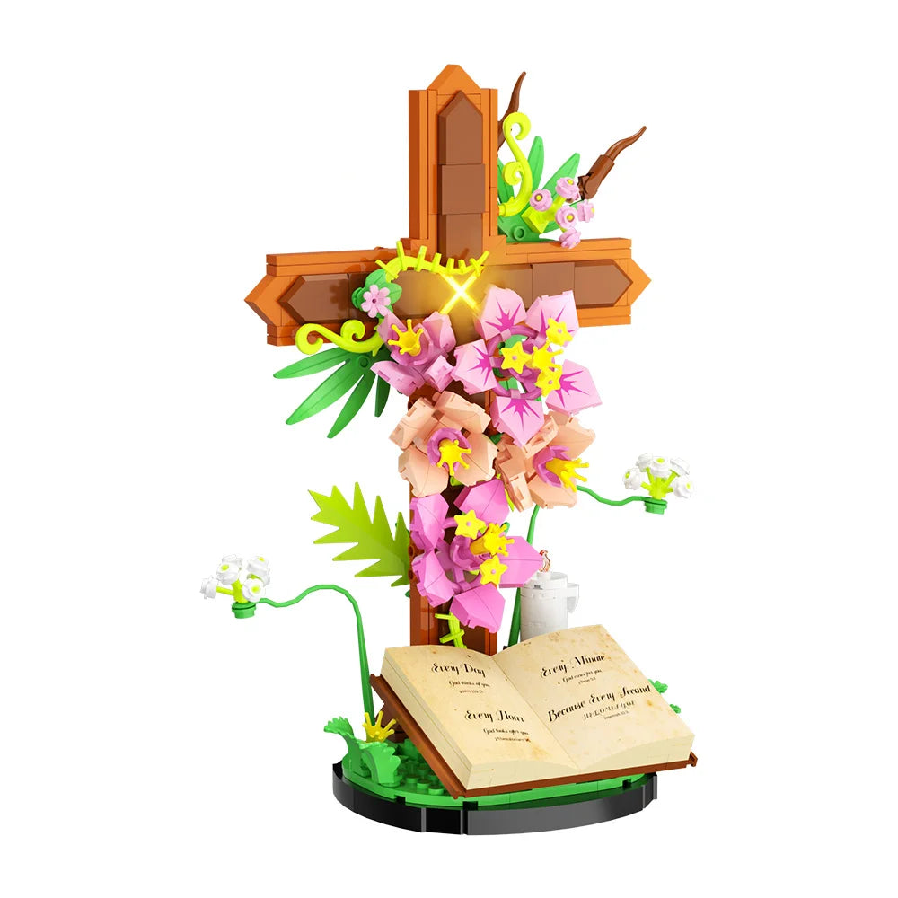 Jesus Cross Tulip Bible Flower set