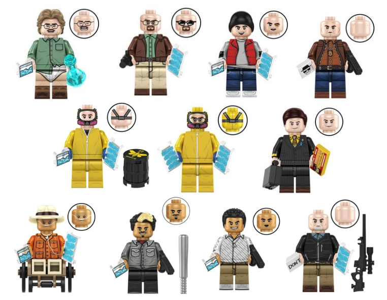 Complete Breaking Bad Minifigure Set