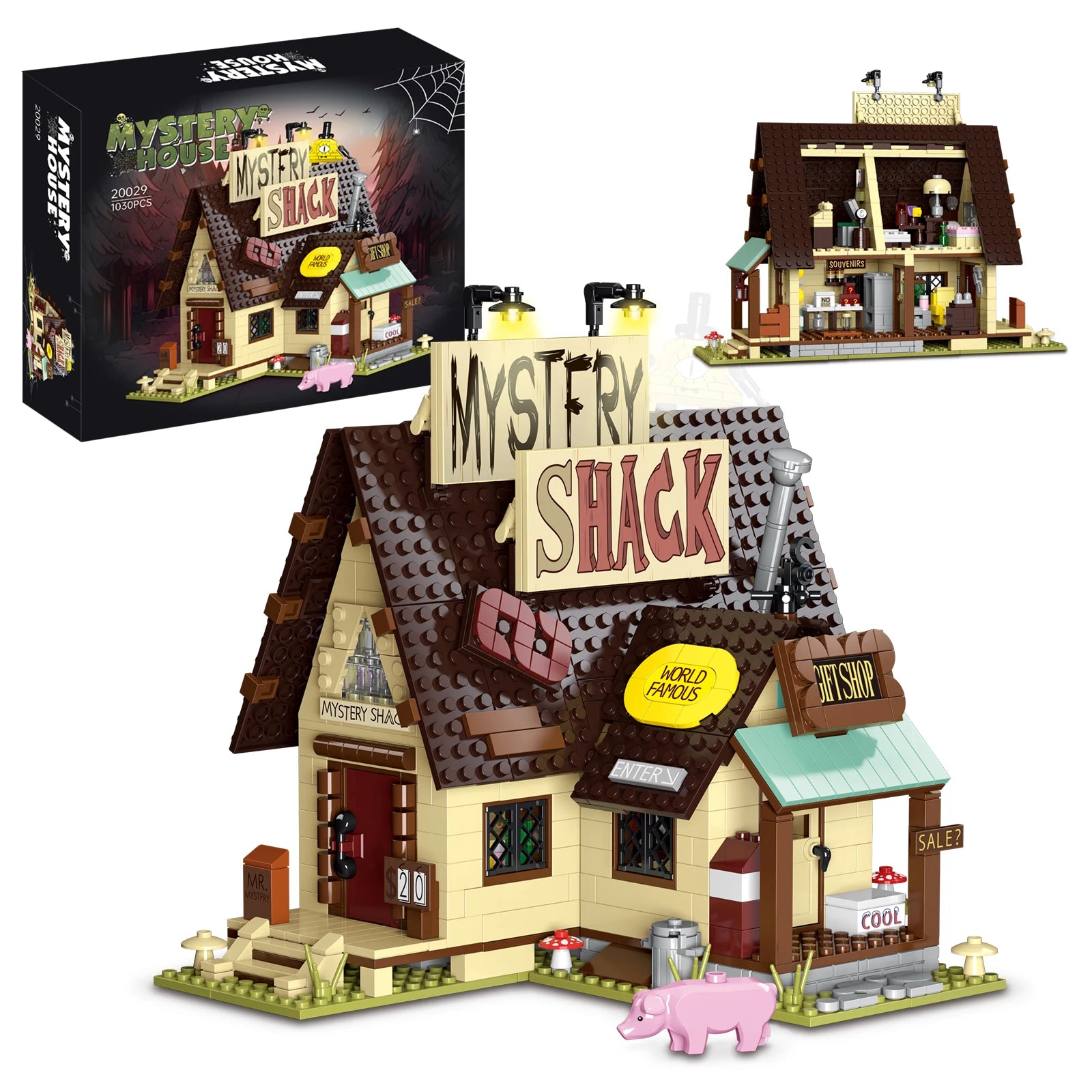 Mystery Shack Inspired Building Block Set
