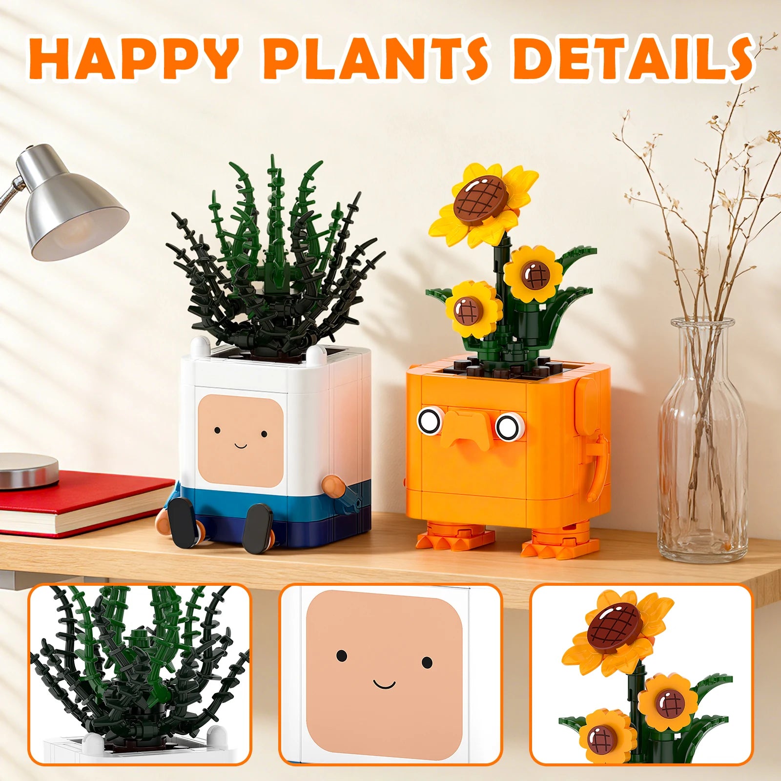Happy Plants Building Block Set
