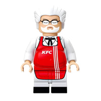 Fat Colonel Sanders KFC Custom Minifigure